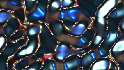 Poster - Animation of abstract background with glowing lights