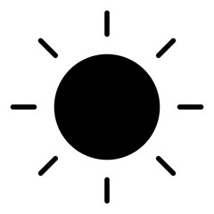 Poster - Sun solid glyph icon