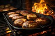 Corn bread being baked in a wood oven on a farm in the interior of Minas Gerais., generative IA