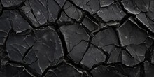 Black Cracked Surface
