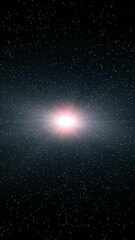 Wall Mural - A star that exploded. The birth of a supernova, a neuron star. Vertical format.