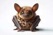 Little Brown Bat (Myotis lucifugus) on solid white background. ai generative