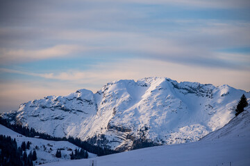 Poster - Paysage au Col des Aravis en Savoie