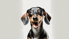 Cute Playful Doggy Or Pet Is Playing And Looking Happy Isolated On Background Dachshund Young Dog Is Posing Cute Happy Crazy Dog Headshot Smiling On Png