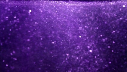 Wall Mural - de focused abstract elegant detailed purple glitter particles flow underwater holiday magic shimmering luxury background festive sparkles and lights