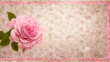 Wall Mural - tapestry with rose floral romantic texture background