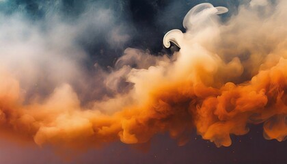 Wall Mural - smoke curls background