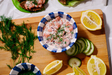 Poster - Swedish  shrimp salad skagenrora