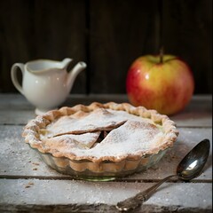 Poster - apple pie with cinnamon