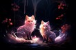 Luminescent spirit foxes - Generative AI
