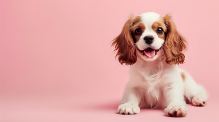 Wall Mural - cavalier monarch puppy