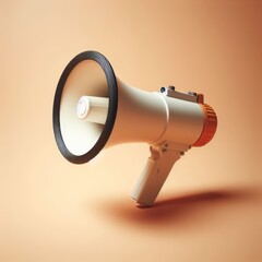 megaphone on white background
