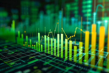 Wall Mural - bar chart index