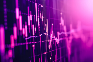 Wall Mural - A candlestick chart index