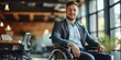 © piai - Handsome businessman in wheelchair