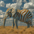 elephant zebra