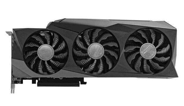 Video card with a powerful graphics processor, graphics adapter