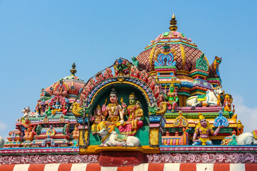 Chennai, India.  View of Arulmigu Kapaleeswarar Temple.