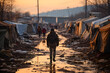 Refugees evacuated from city war zones in refugee camp