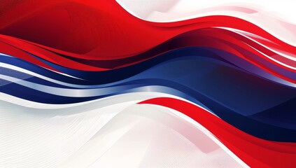 red white and blue pattern background illustration Generative AI
