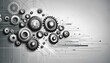 © Skyfe - Abstract Industrial Gear Mechanism, Technology Concept