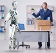 © Elnur - Concept of robots replacing humans in offices
