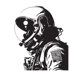 Astronaut in cartoon, doodle style. Image for t shirt. Isolated 2d vector illustration in logo, icon, sketch style, Eps 10. AI Generative