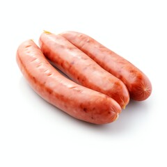 Wall Mural - a sausages, studio light , isolated on white background