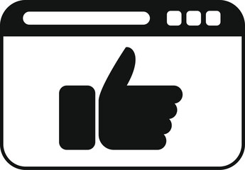 Poster - Good seo website icon simple vector. Computer market. Global seo