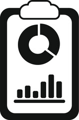 Poster - Clipboard seo icon simple vector. Evolution presence. Seo website rank