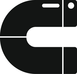 Poster - Seo data magnet icon simple vector. Computer market. Universal digital data
