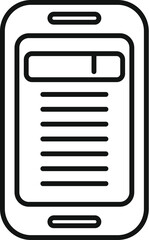 Poster - Search engine icon outline vector. Content seo website. Chart data