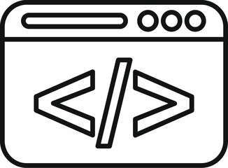 Poster - Market seo online icon outline vector. Information available. Business rank