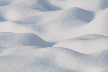 Wall Mural - natural pattern soft fresh undulating winter snow abstract background