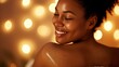 Joyful Woman Embraces Serenity and Relaxation During Pampering Spa Day Generative AI