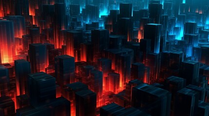 Poster - A nice abstract digital background Ai Generative