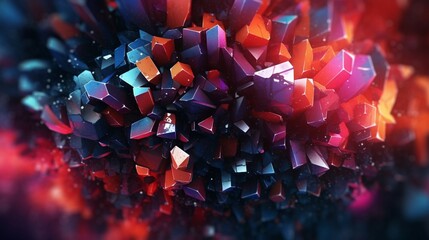 Poster - A nice abstract digital background Ai Generative