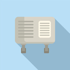 Poster - broken unit icon flat vector. repair air conditioner. service clean condition