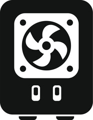 Poster - broken fan unit icon simple vector. air conditioner repair. service at home