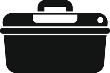 Poster - new tool box icon simple vector. service air conditioner. home work job