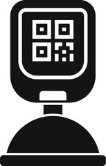 Poster - code scanner icon simple vector. label ticket product. smart application