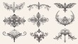 © Eliane - Collection of Ornament Dividers in Hand Drawn Style