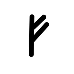 Runes. Illustration on white background for design