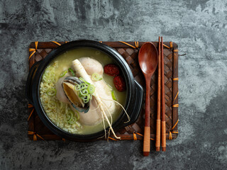 Poster - samgyetang, chicken soup with ginseng