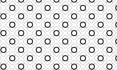 Poster - abstract modern black grey flower pattern art.