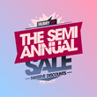Semi-annual sale massive discounts web banner