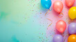 Vibrant bursts of colorful balloons and confetti bring a sense of joy and celebration to the party, making it an unforgettable and lively affair