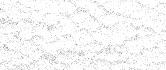 Poster - Grunge noise texture. Dirty grain background. Dotted halftone gradient overlay. Sand dusty distressed wallpaper. Vector grungy grit pattern. Black white random dot texture for poster, banner, print.