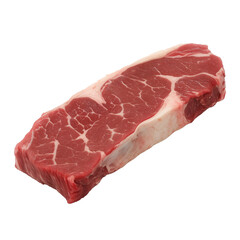 Canvas Print - New York Strip of beef - Isolated on transparent background 