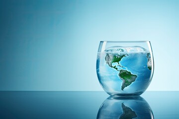 Wall Mural - world water day background , copy space - generative ai